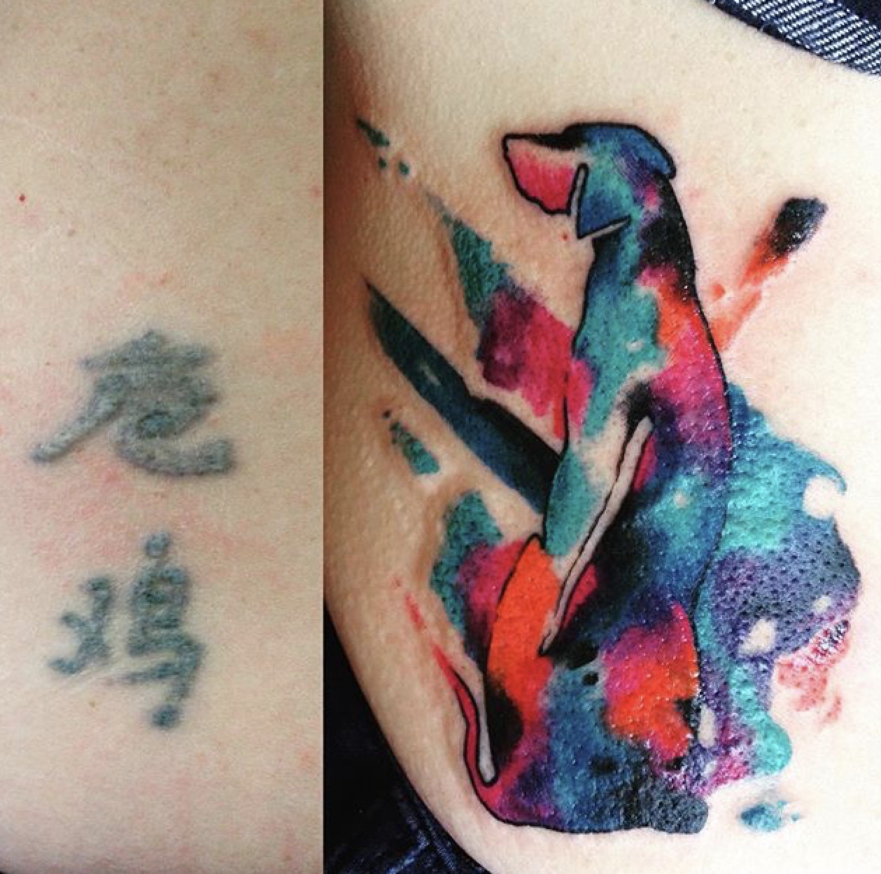 Pink Ink Tattoo Studio  A cover up of a Chinese symbol  Facebook